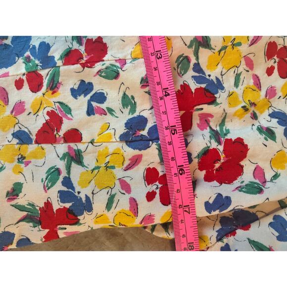 RIXO Floral Button-Front Dress Gorgeous 90s-Inspired Print Based on Measurements - Picture 9 of 12